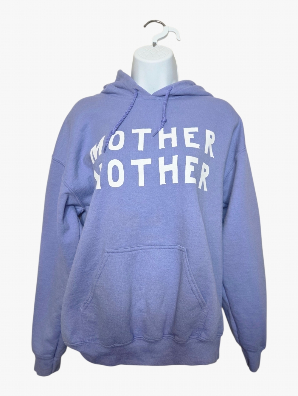 Mother Mother Band Hoodie Periwinkle Lavender Ghost Logo Tour Merch Size M
